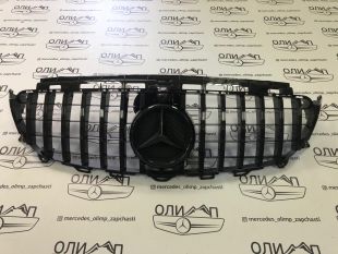 Решетка радиатора на Mercedes W213 W238 GT черная 